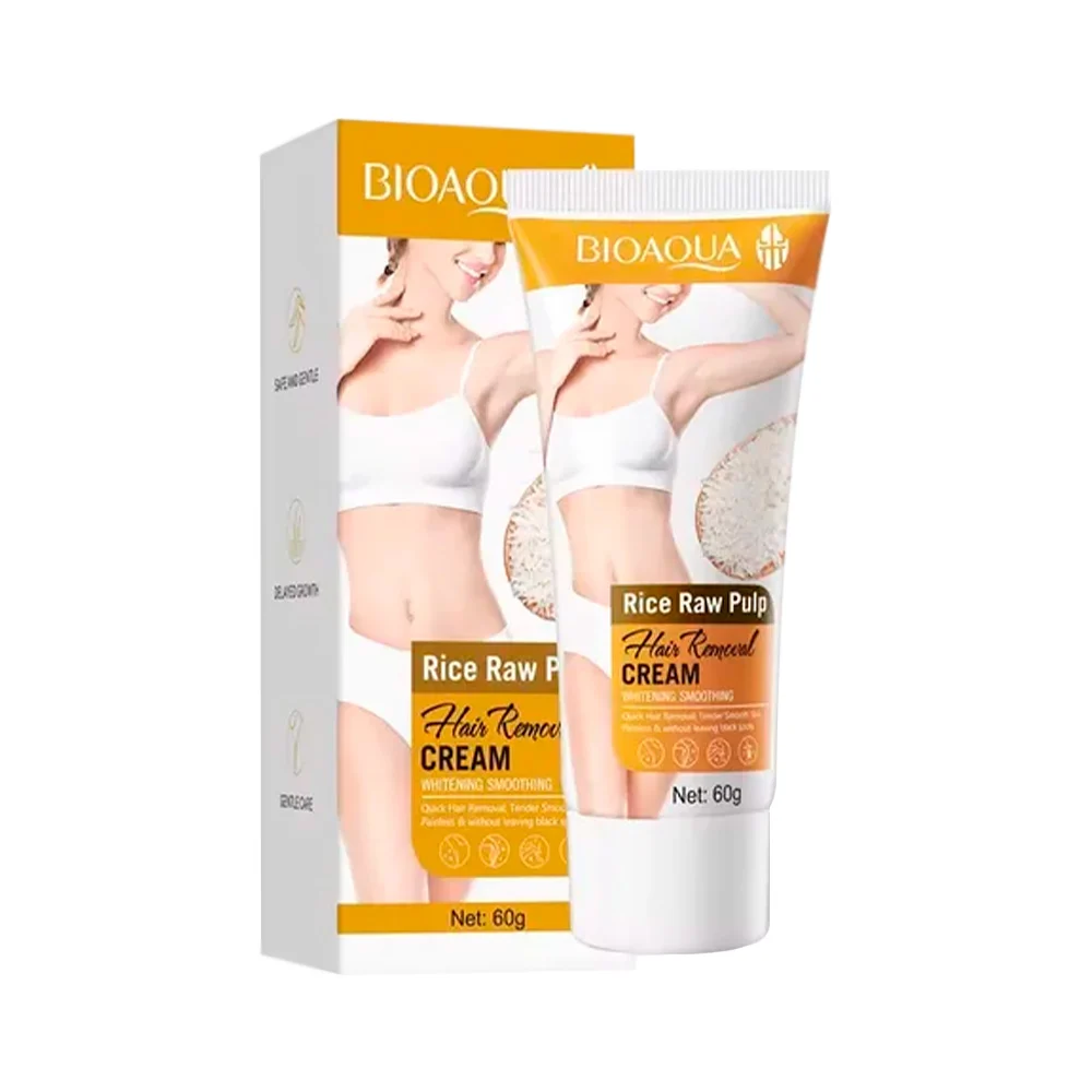 Crema depiladora 60g, extracto de arroz, suave con la piel sensible /…