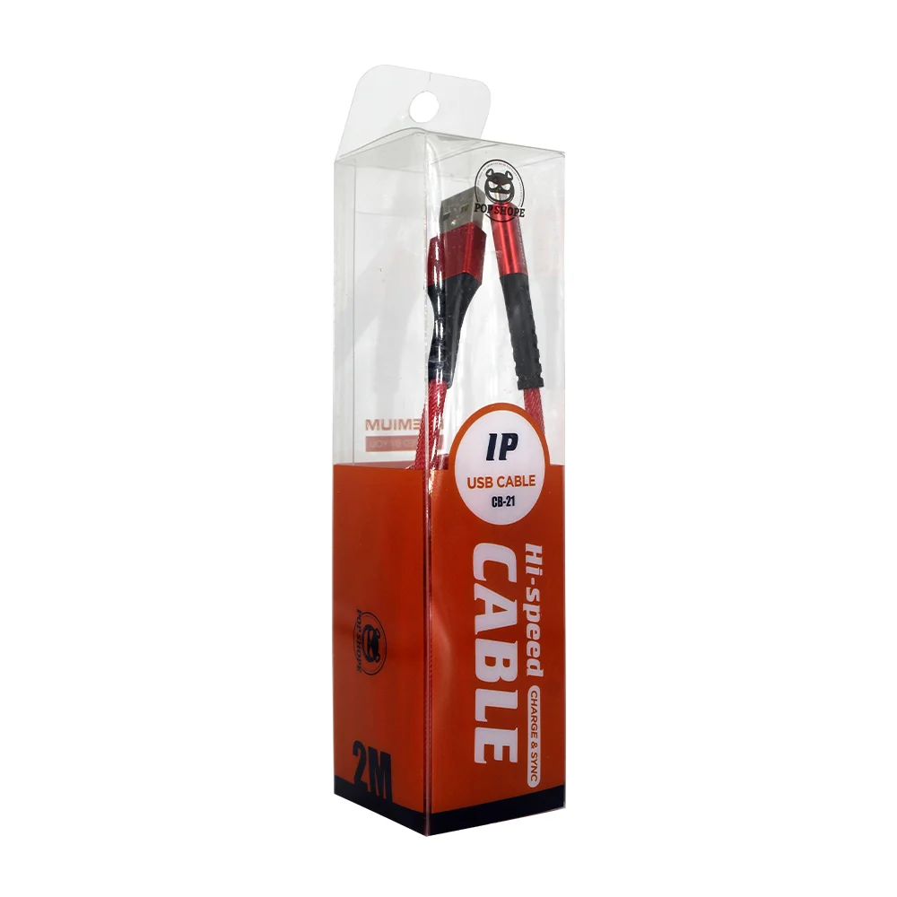 Cable de carga usb con entrada lightning o tipo c pop shope de 2 metr…