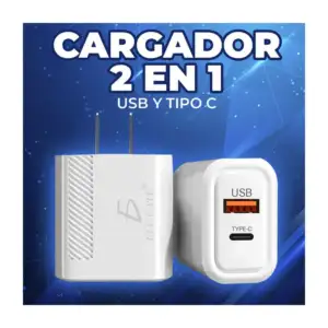 Cubo cargador ele-gate con puerto usb y usb-c para carga rápida / ch.…
