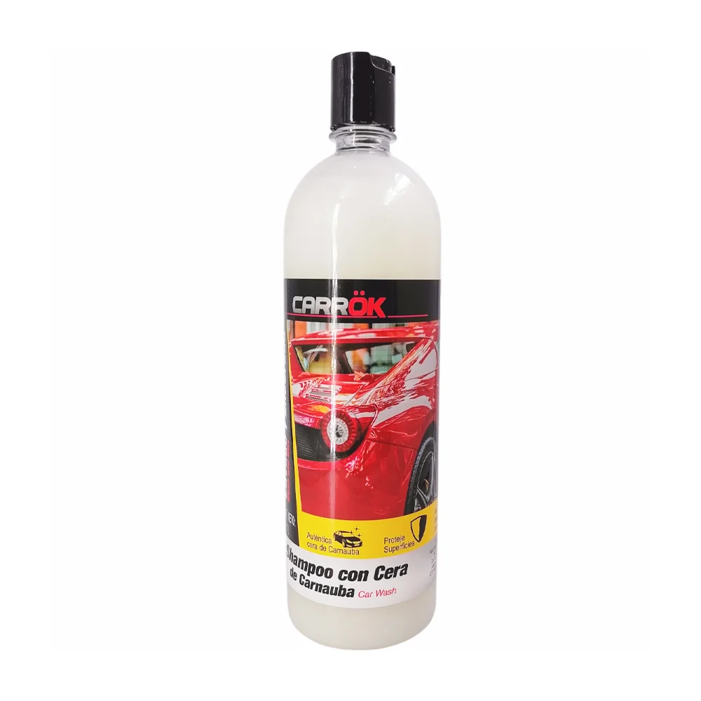 Shampoo carrok con cera de carnauba para lavar y encerar el automóvil…