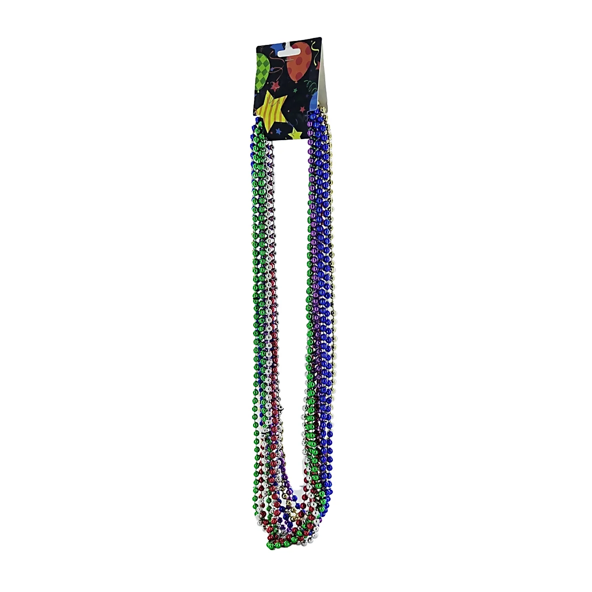 Paquete 12 collares de bolita para fiesta, variedad de colores / pt-2…