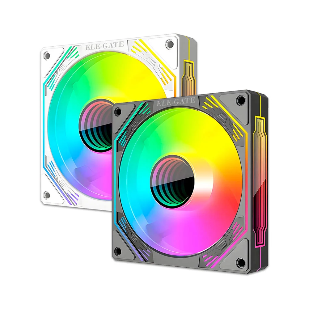 Ventilador para chasis 120mm con luz RGB y refrigeración silenciosa p…