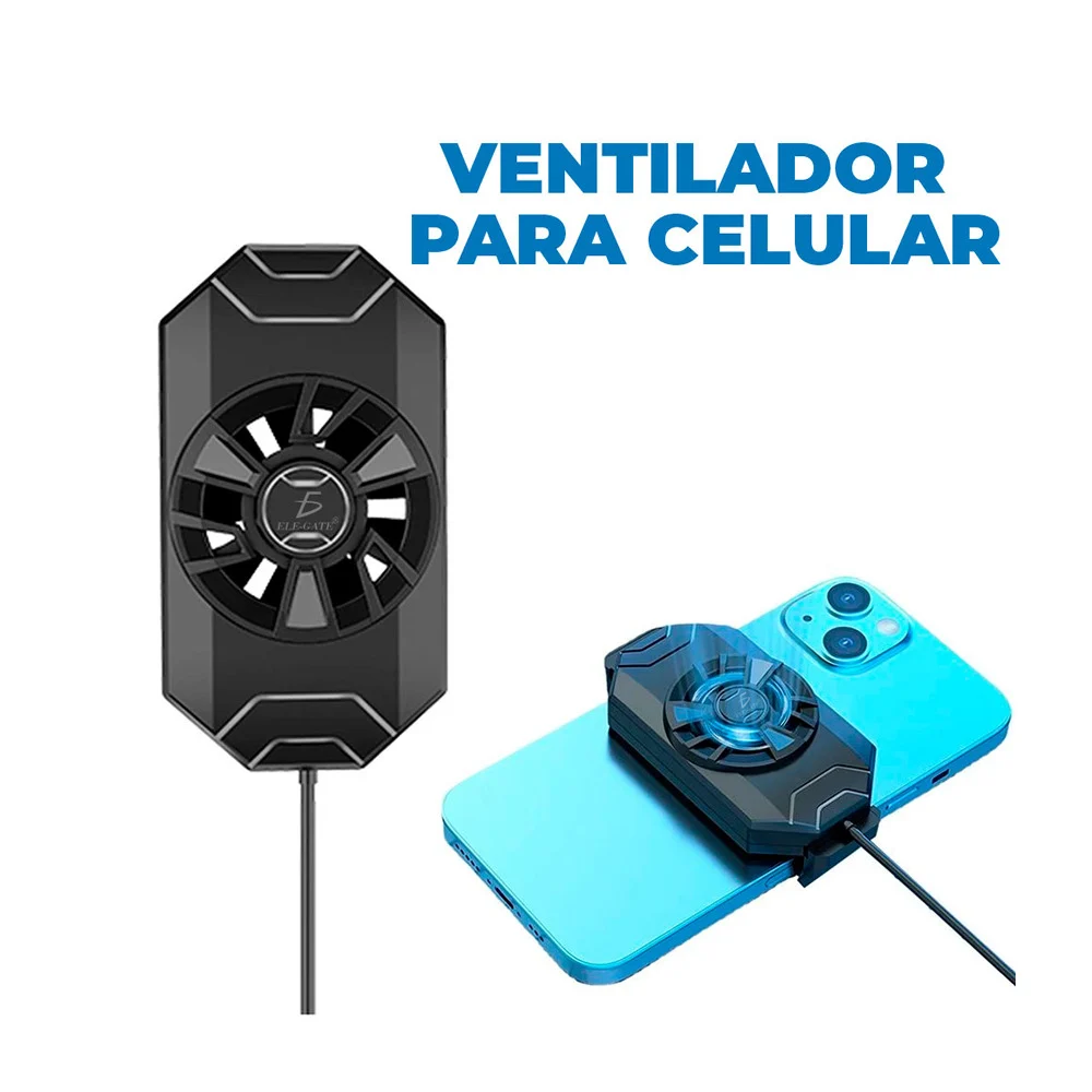 Ventilador para teléfono celular alámbrico, funcionamiento silencioso…
