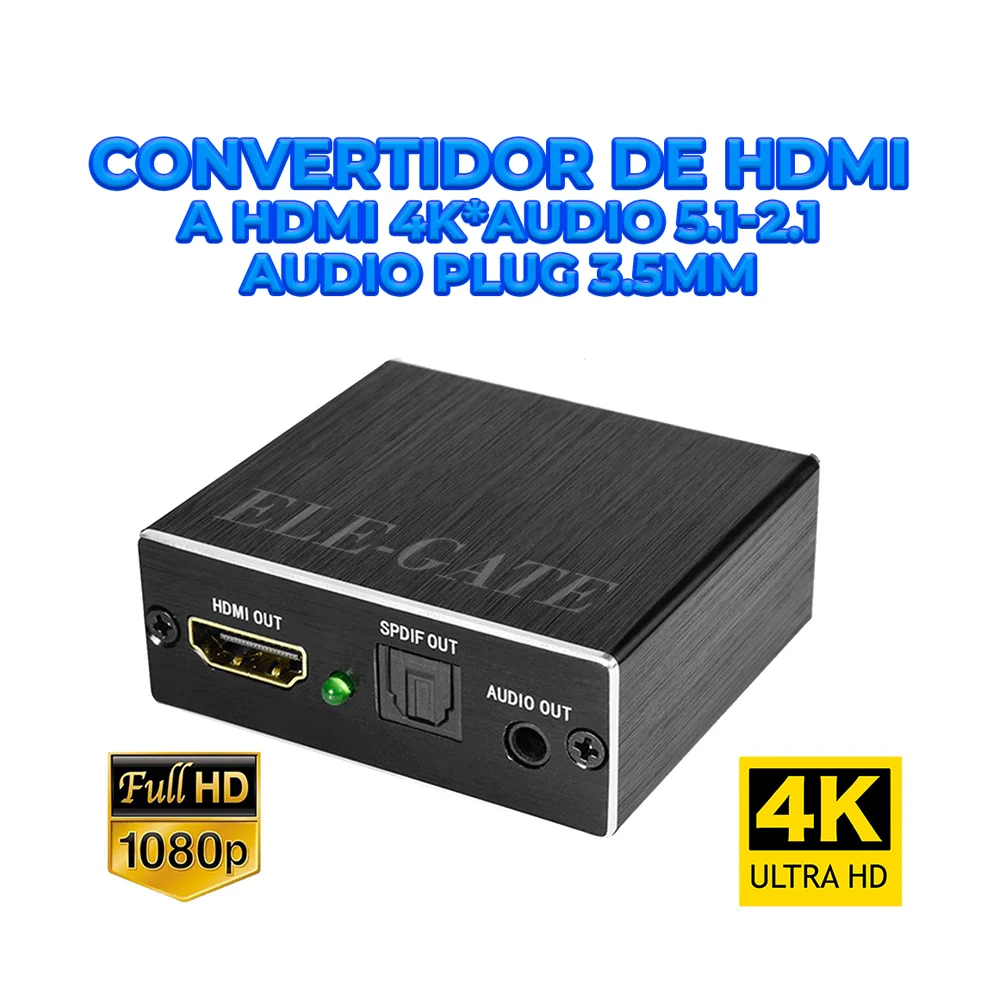 Convertidor de hdmi 4k a 60 metros por fibra óptica / con.153.4k