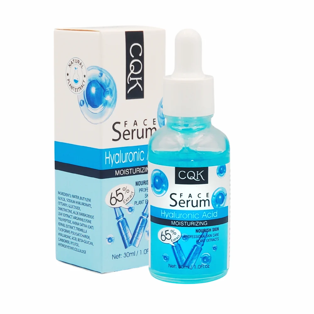 1pza Suero facial cqk hidratante con ácido hialurónico, 30ml / cqk-16…