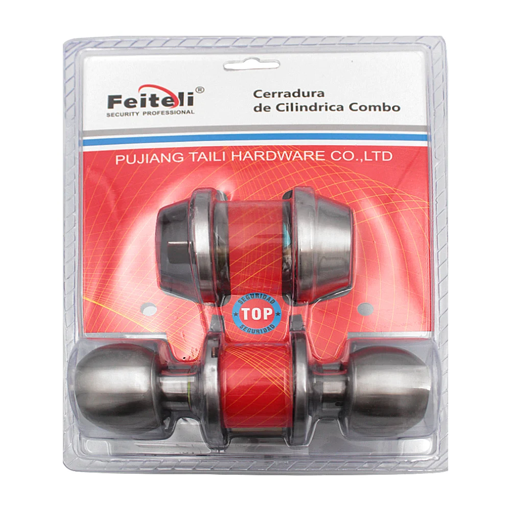 Combo de cerradura feiteli con perilla y cerrojo de llave con segurid…