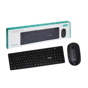 Combo teclado y mouse inalámbricos buytiti con teclas redondas, 2.4g …