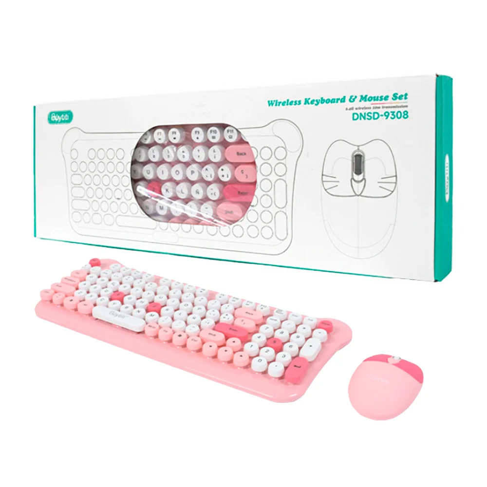 Combo teclado y mouse inalámbricos buytiti con teclas mecánicas, vari…