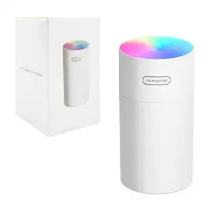 Humidificador cilíndrico con luces rgb, 72x72x128mm, variedad de colo…