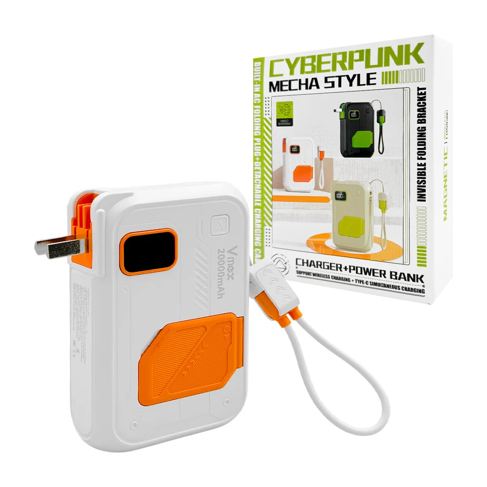 Power bank / batería portátil multifuncional de 20000 mAh con enchufe…