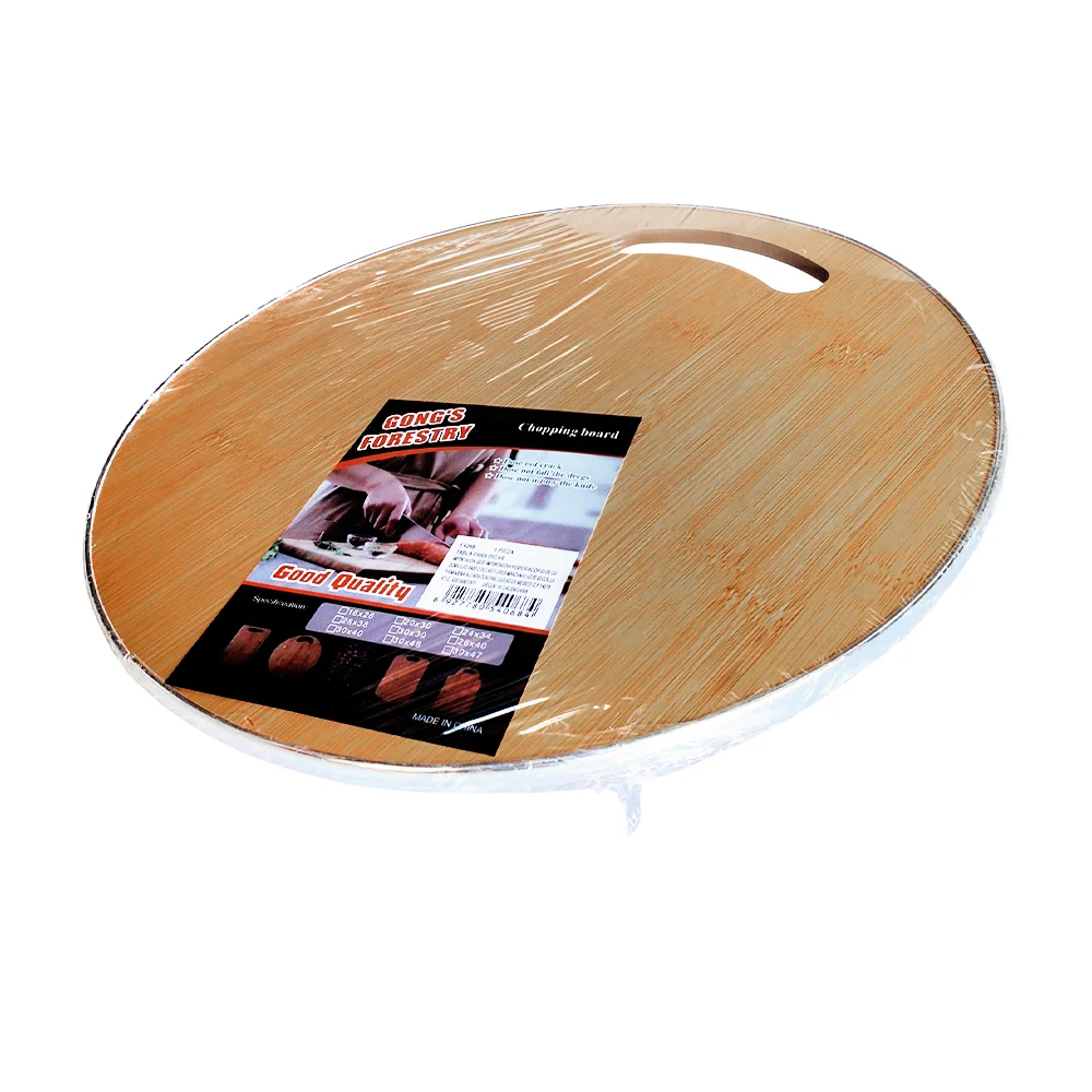 Tabla de madera redonda para picar alimentos, 32x1cm / gongs forestry…