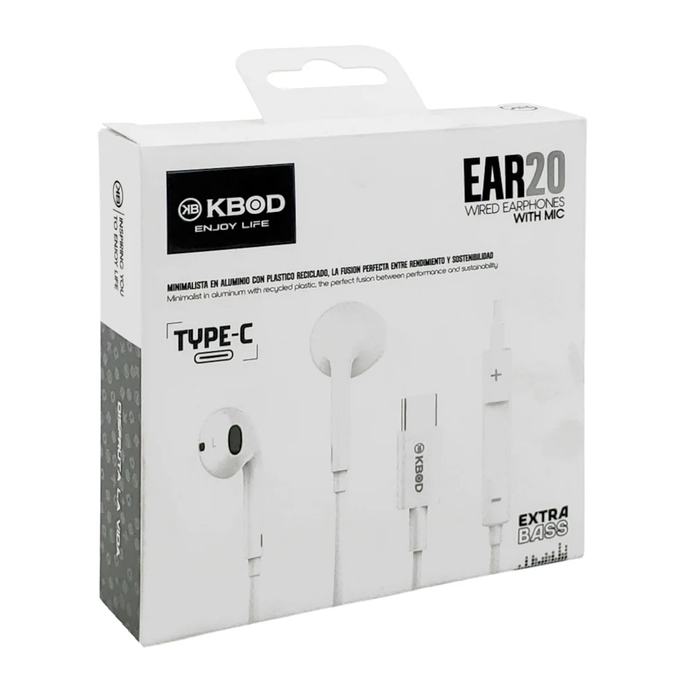 1pza Audífonos / auriculares alámbricos tipo earphones, con entrada t…