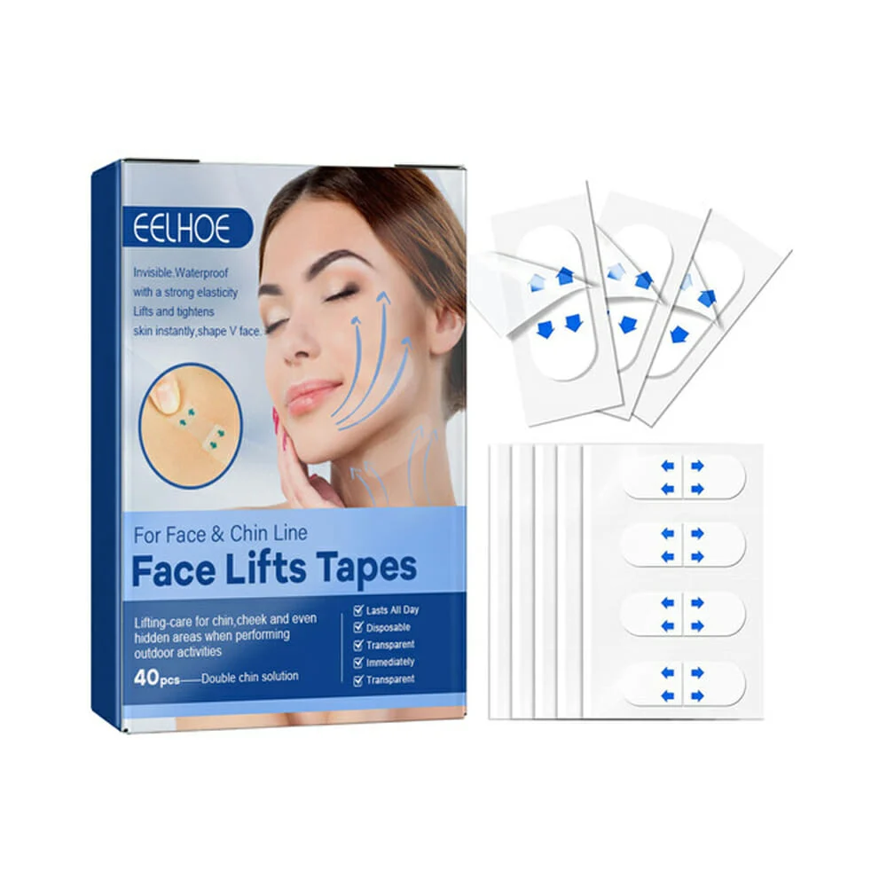 Paquete con 40 tiras bandas pegatinas transparentes para estiramiento…