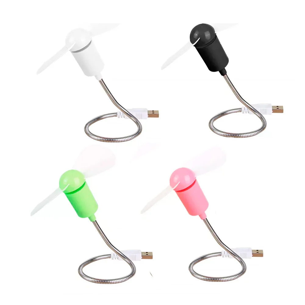 Ventilador usb flexible y portátil con hojas suaves, 28cm, variedad d…