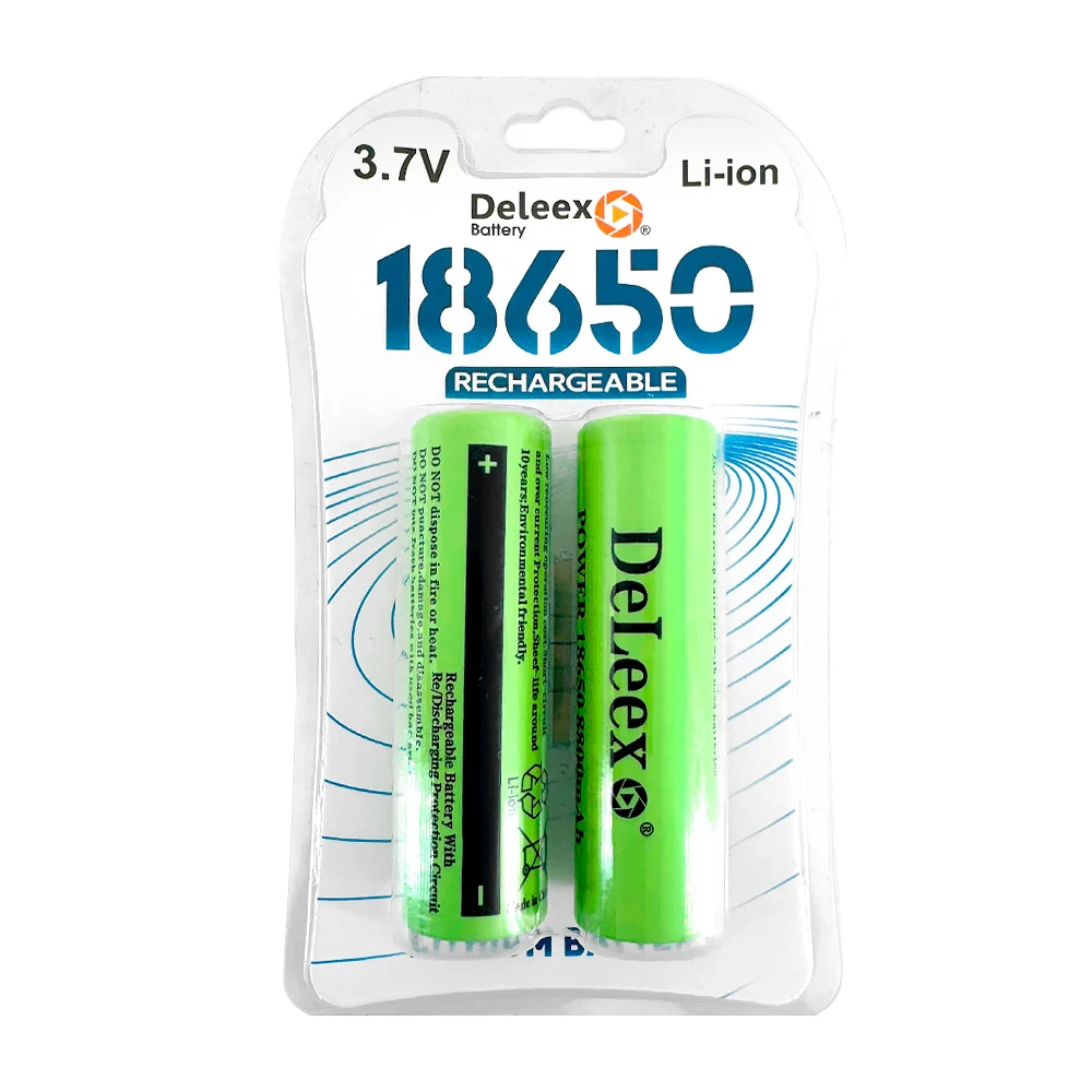 Blíster con 2 pilas - baterias 18650 recargable deleex de 8800 mah / …