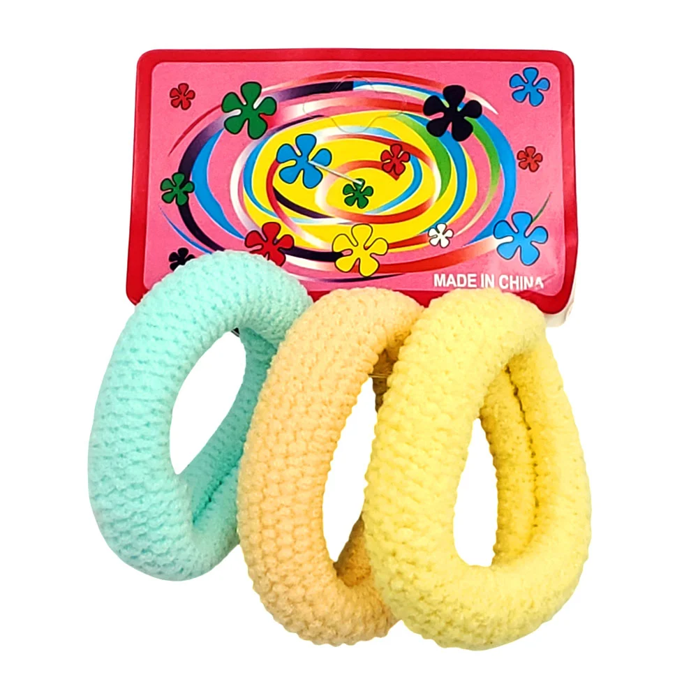 Blíster de 3 donas para el cabello, pequeñas, variedad de colores tip…