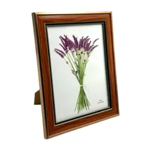 Portarretrato decorativo de 15x20cm con marco diseño tipo madera / f3…