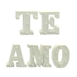 1pz letra decorativa de 16 cm para formar la frase Te amo / fg-733