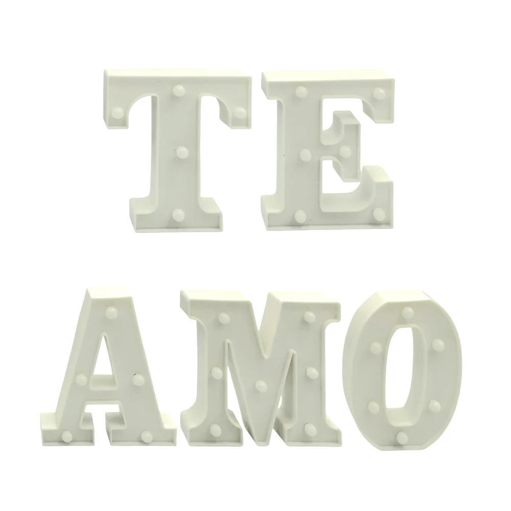 1pz letra decorativa de 16 cm para formar la frase Te amo / fg-733