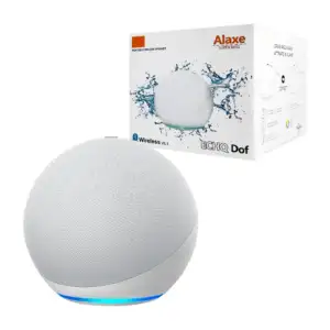 Bocina pequeña redonda con conexión bluetooth recargable, luz led, ma…