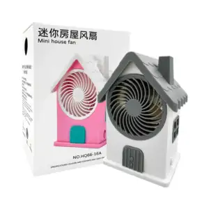 Mini ventilador con forma de casa, variedad de colores / mini house f…