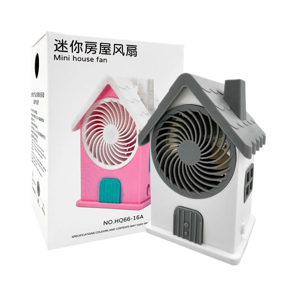 Mini ventilador con forma de casa, variedad de colores / mini house f…