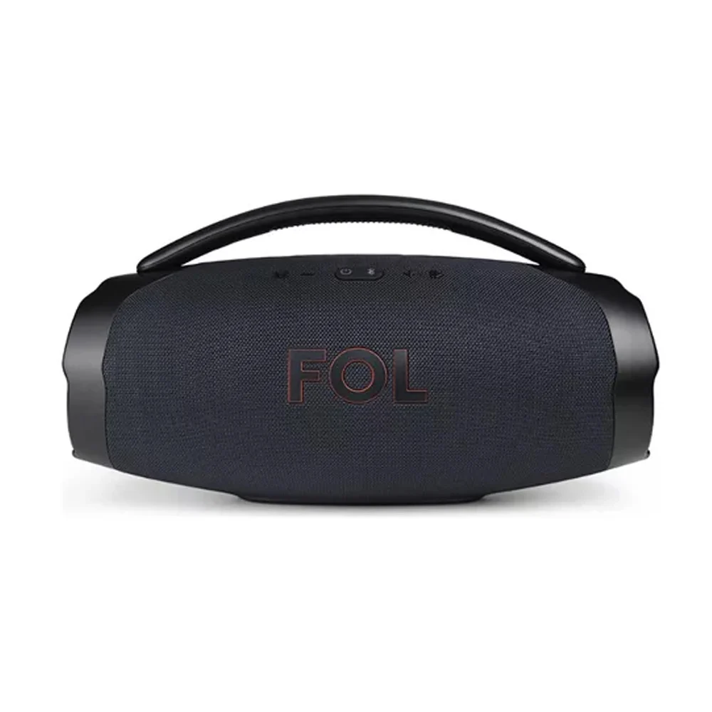Bocina fol portátil recargable con diseño en forma ovalada + agarrade…
