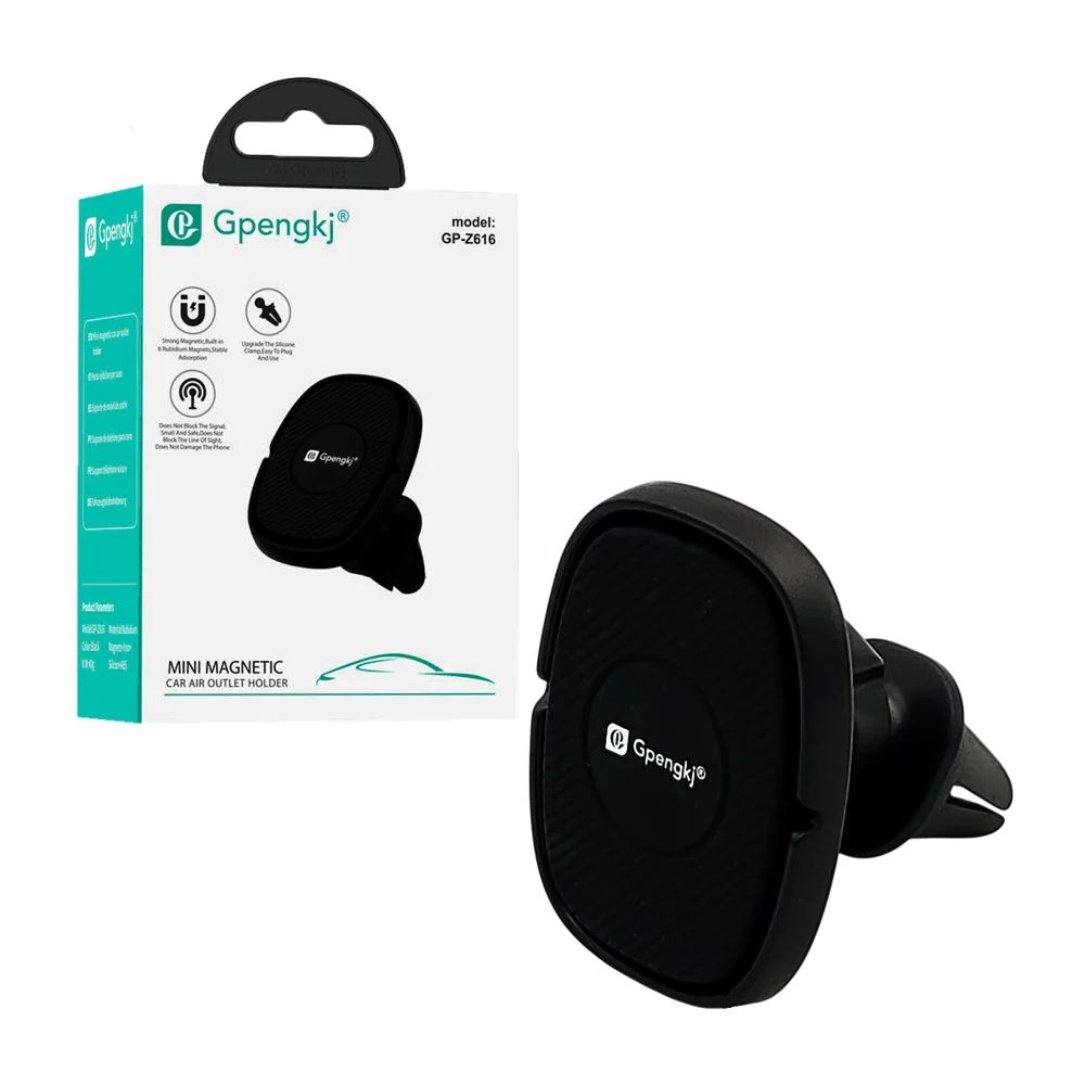 Soporte magnético ovalado para celular, agarre para ventilación de co…