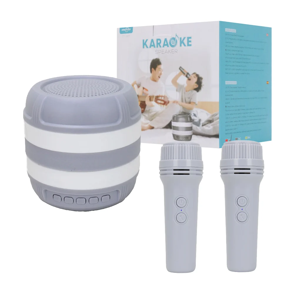 Bocina karaoke greatnice portátil de 3 pulgadas con radio fm y ranura…