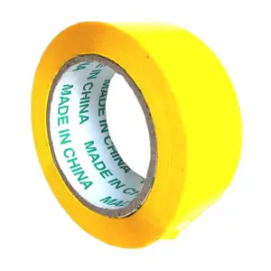 1pza Rollo de cinta adhesiva en color amarilla para empaque, 4.8cm de…