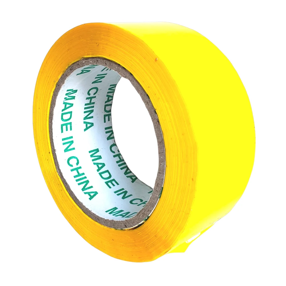 1pza Rollo de cinta adhesiva en color amarilla para empaque, 4.8cm de…