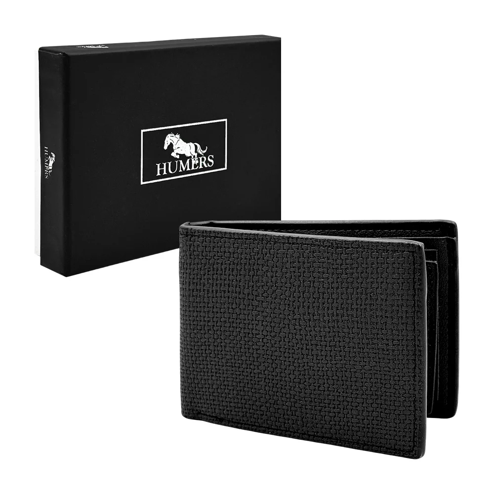 Cartera - billetera humers para caballero de piel sintética con diseñ…