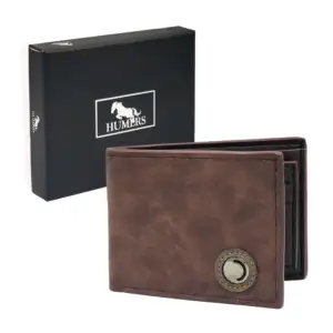 Cartera de vinil humers para caballero, variedad de colores / h4365