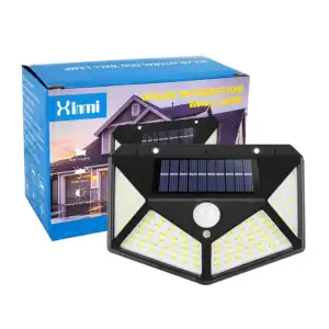 Lámpara led solar de pared con sensor para exteriores / solar interac…