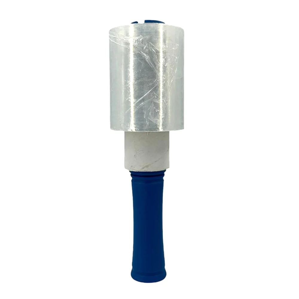 Mini rollo de película emplaye transparente de 10cm con mango de ...