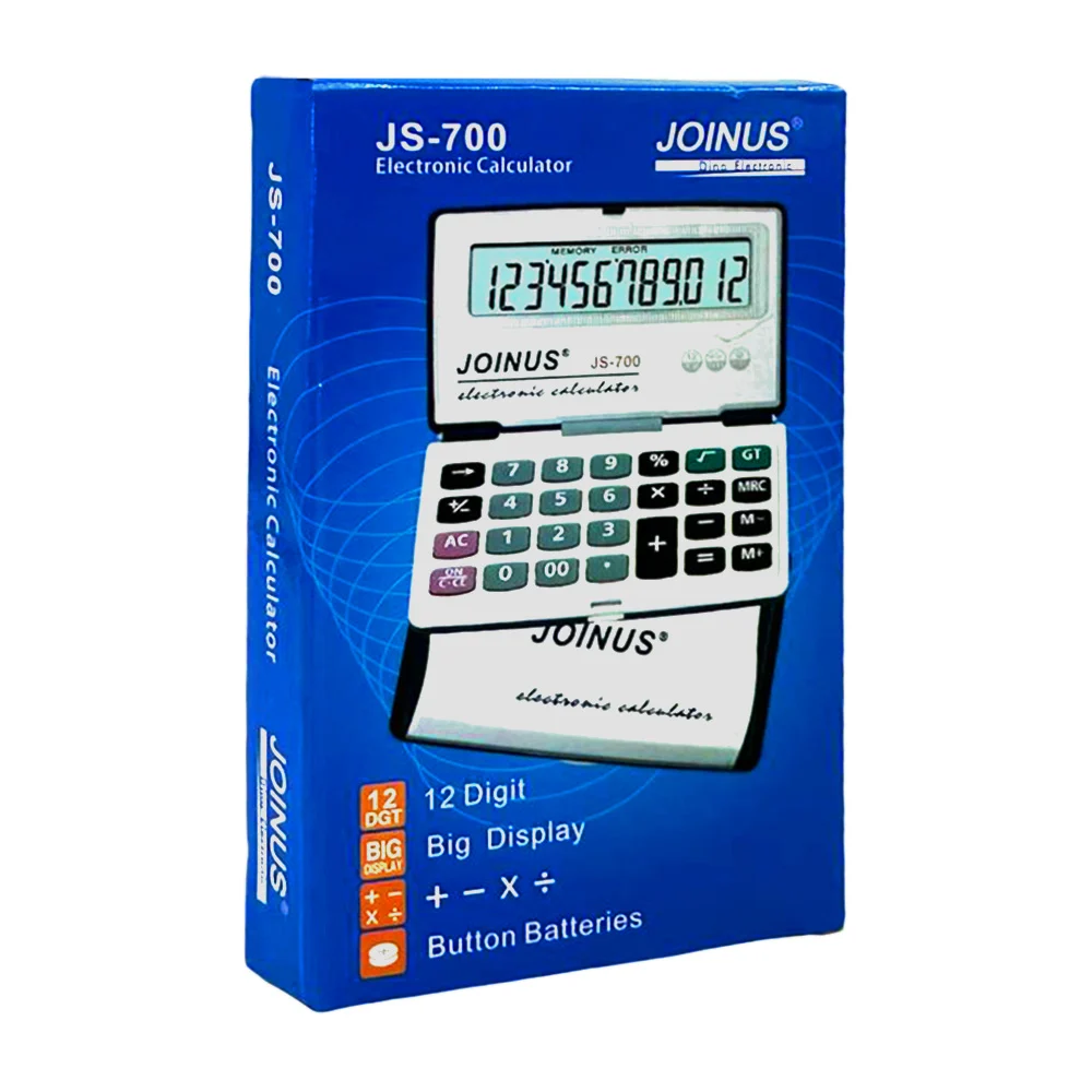 Calculadora electrónica joinus con pantalla digital y tapadera tipo e…