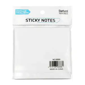 Paquete con 50 post it - notas adhesivas blancas en forma cuadrada 76…
