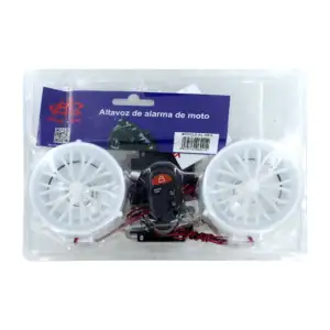 Altavoz / alarma con bocina en color blanco para motocicleta / bm14