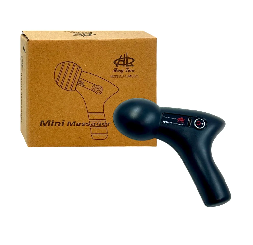 Mini pistola masajeadora recargable con 4 velocidades, variedad de co…