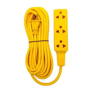 Barra multicontacto con 3 tomacorrientes universales y extensión de 5…