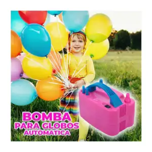 Bomba eléctrica de plástico portátil para inflar globos con modos de …