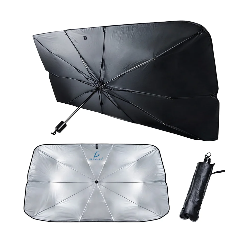 Parasol tipo sombrilla, plegable, reflectante para parabrisas de coch…