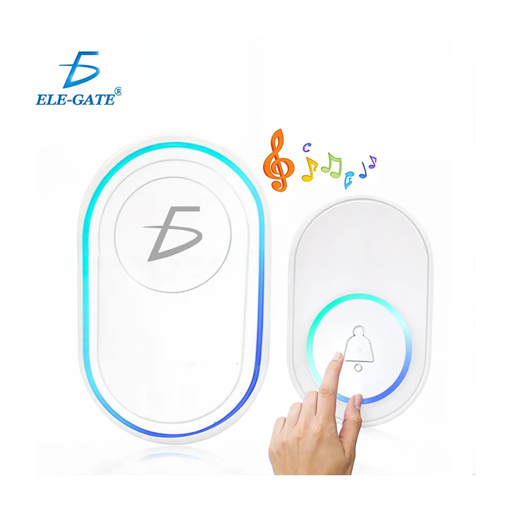 Timbre inalámbrico touch con luz rgb, 39 tonos y 5 niveles de volumen…