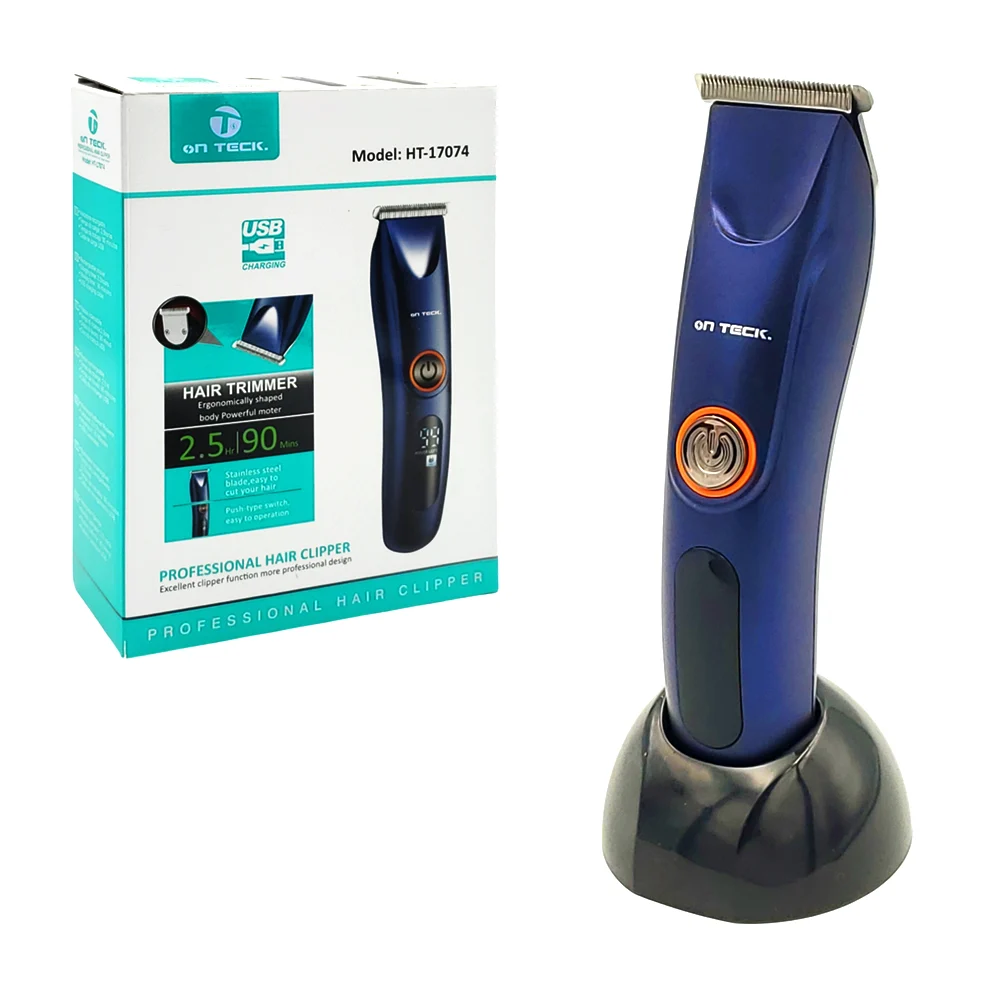 Máquina para cabello, recargable, peines intercambiables, indicador l…
