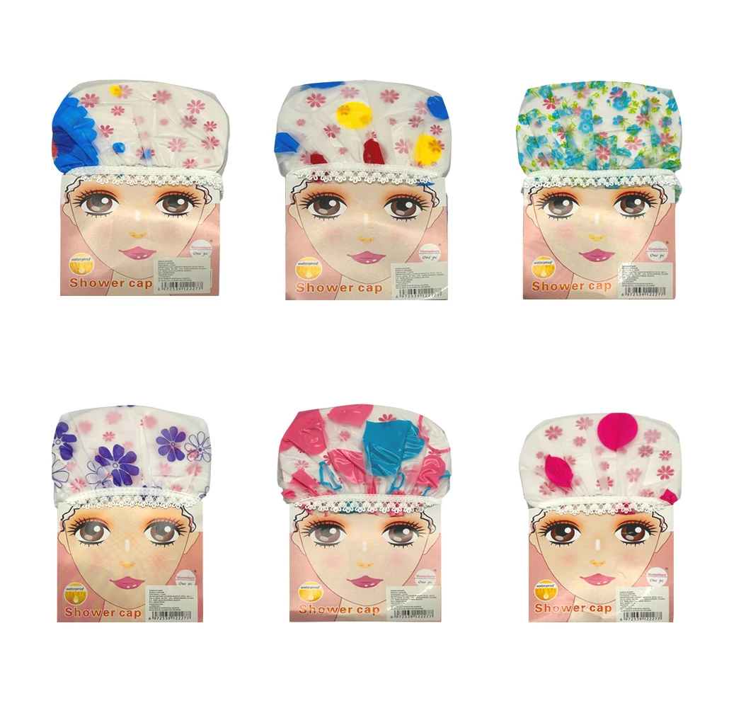 1pza Gorro translúcido con resorte, para baño, variedad de modelos / …