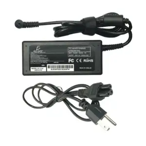 Cargador eliminador ele-gate de punta negra compatible con laptop HP …