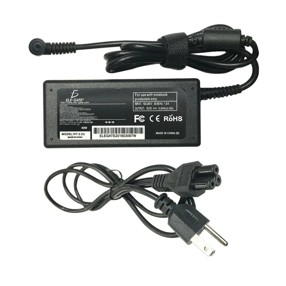 Cargador eliminador ele-gate de punta negra compatible con laptop HP …
