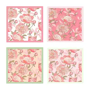 Paquete de 20 pliegos de papel para regalo con estampado de flores pe…