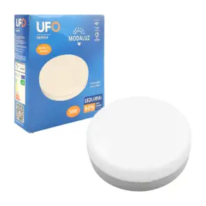 1pza Lámpara led tipo plafón chico, redondo, de luz blanca ahorradora…