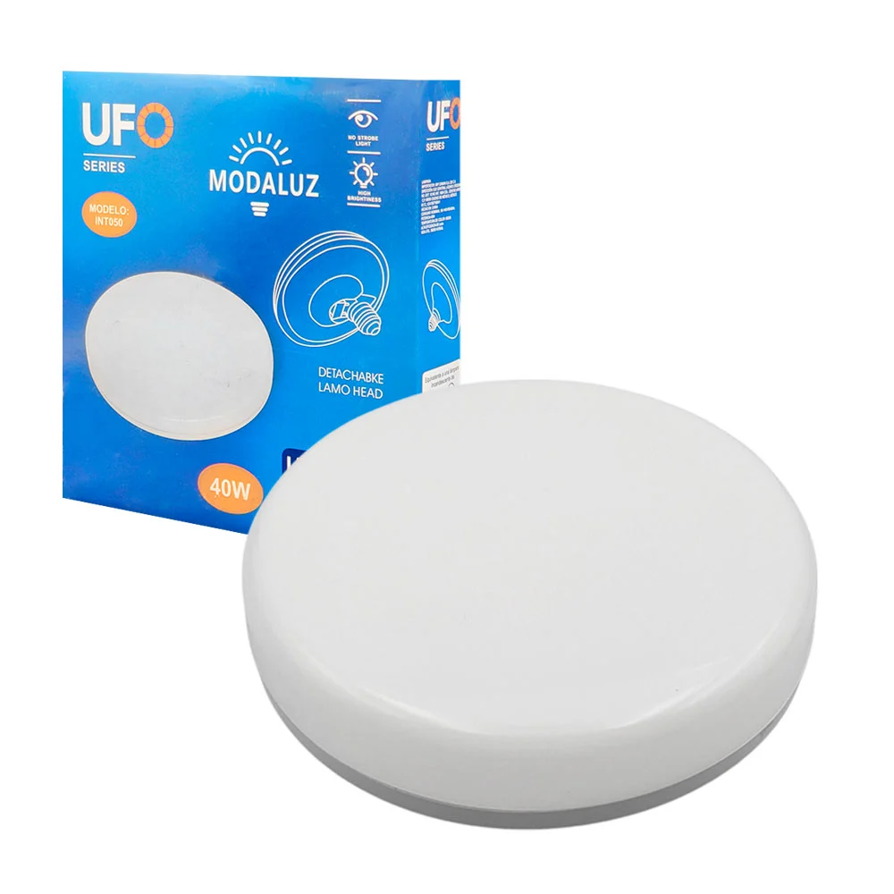 Lámpara led tipo plafón redondo modaluz ufo de luz blanca con consumo…